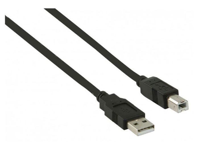 Valueline USB 2.0 USB A naar USB B 1m 