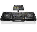 Pioneer DJ Set 2 x CDJ-850 K, DJM-850 K, RMX-1000 en RMX stand