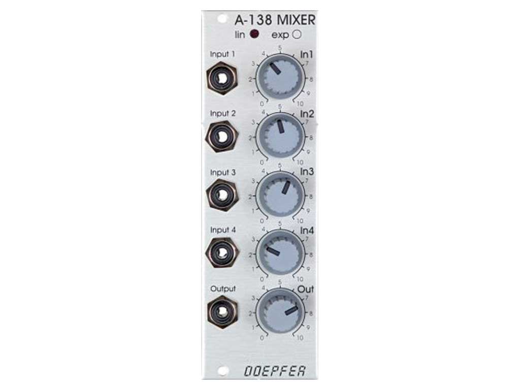 Doepfer A-138a 4 kanaal mixermodul linear - Mixer modular synthesizer